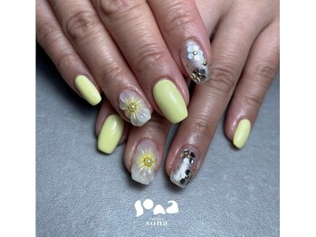 ソナ(sona)/大人気!定番フラワーネイル