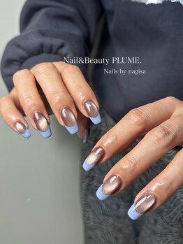 プリュム(PLUME.)/フレンチネイル