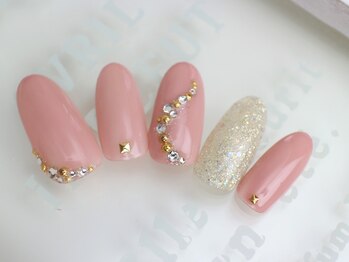 ネイルサロン あかねいろ/春夏大人シンプル ハンド