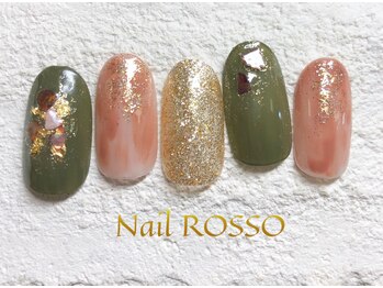 オータム　ニュアンスネイル