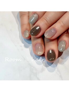 ルームヘアネイル 曙橋店(Room hair nail)/おしゃれモノトーンネイル