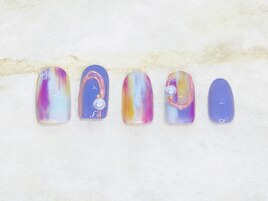 ニュアンス凹凸ネイル