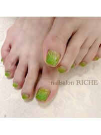 マットグラデーションネイル