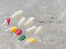 スリー(THREE)/April 2023/nail desing