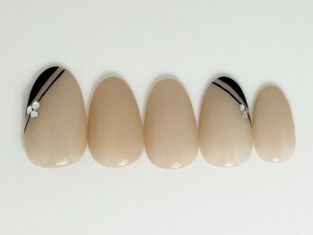 ネイルサロン アビー グランデュオ蒲田店(abbie)/キレイめブラック¥9,713