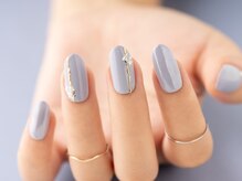 ヴァンネイル(VINGT NAIL nail&eye beauty)/きれいめライトブルーネイル