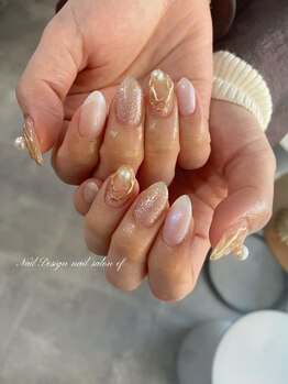 エフネイル(ef nail)の写真/【新規◆パラジェル/バイオジェル変更無料】付け替えオフ無料♪ハンドワンカラー/ラメグラ(オフ込)4500円