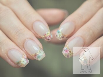 オトナネイル(otona nail)/押し花フレンチ