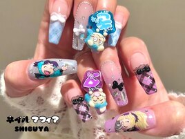 痛ネイル/持ち込みデザイン/渋谷