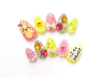 ネイルコレクション ピンク(Nail Collection Pink)/オーダーチップ☆ちいかわ