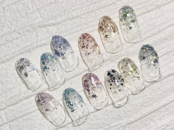 ジジ ネイル(ZIZI Nail)/(ジェル)ラメグラデ