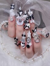 Sakura Nail Salon【長さだし/持ち込み/つけ放題/スカルプ/マグネット】&nbsp;バラ ちゃん