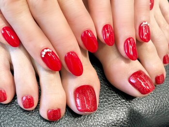 ネイリックス 栄ガスビル(NAILX)/ハンド＆フット同時ネイル