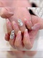 ワイズビューティー 天王寺店(y's beauty) チークネイル×埋め尽くし