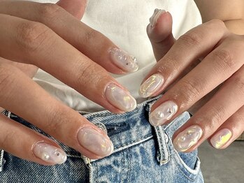 ラクネイル 浦和店(raku nail)/オーロラぷっくりネイル