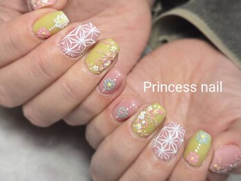 プリンセスネイル(Princess nail)/和風フラワー 15,200