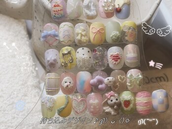 mimi.nail 吉祥寺 ウィッシュコア/バレエコア/長さだし/持ち込み/ガーリー/フィルイン/