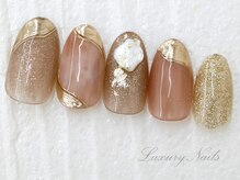 ラグジュアリーネイルズ カワグチ(Luxury Nails Kawaguchi)/ミラーネイル*