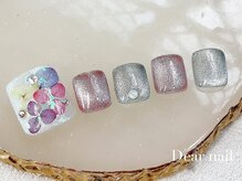 ディア ネイル(Dear nail)/フット　紫陽花