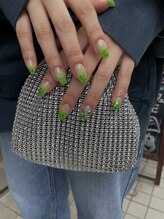 Mネイルアンドカフェ シェレステ/ラメ埋め込んでます^_^