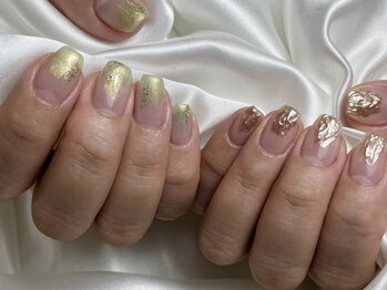 ペネイル(Pe nails)/塗りかけアシメネイル