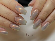 アイネイルズ 吉祥寺店(I nails)/オーロラパールオレンジネイル