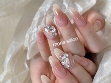 モナサロン(Mona salon)/チークネイル ピンク パラジェル