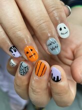 ネイルサロン エーナイン 札幌大通本店/持込みデザイン　ハロウィン