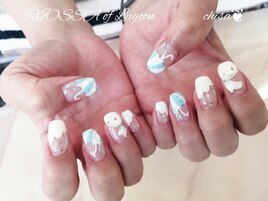 ホロｘ梅雨ネイル