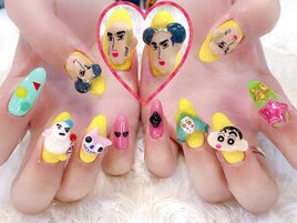 #3Dパーツ#派手ネイル#キャラ