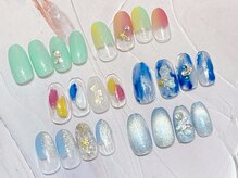 ジジ ネイル(ZIZI Nail)/(ジェル)シンプル夏カラー定額