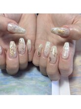 プリュネ(Prune)/ホワイト/ゴールド/ミラー