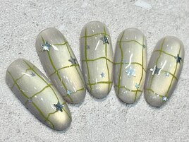 落書きネイル マグネットネイル