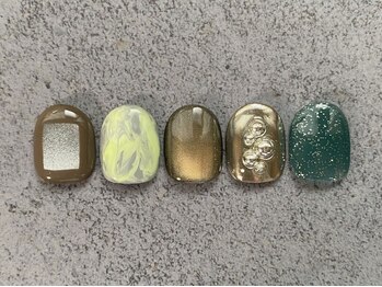 カーティシーネイルズ(curtisii NAILS)/5月★定額8000円コース(オフ別)