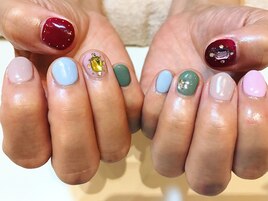 ショートネイル。