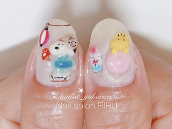 リル(RIRU)/3Dネイル/キャラクターネイル