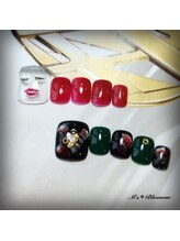 ネイルサロンアンドスクールエムズブロッサム(Nailsalon & school M's Blossom)/７月定額制ＦＯＯＴジェルコース