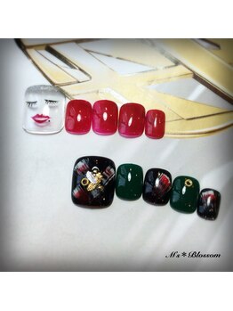 ネイルサロンアンドスクールエムズブロッサム(Nailsalon & school M's Blossom)/７月定額制ＦＯＯＴジェルコース