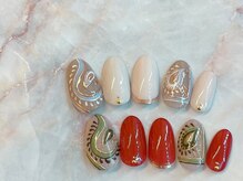 ブリオン 六本松店(Bullion)/エスニックペイズリーネイル
