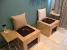 よもぎ蒸し/ローズ蒸し/ハーブ蒸しで心地よい香りに全身包まれる