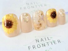 ネイルフロンティア 吉祥寺(NAIL FRONTIER)/Eキラキラひまわり11980円