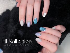 貝殻ネイル 持ち込みデザイン