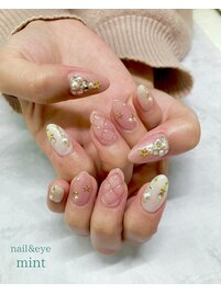 クリスマスキルティングネイル