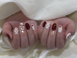 ハート/リボン/ホログラム/赤