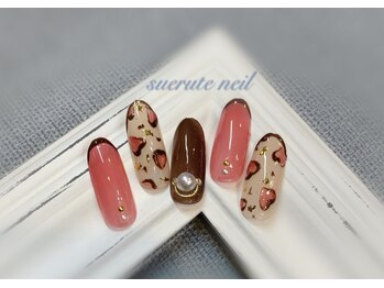 スエルテ ネイルサロン 北千住店/ダルメシアン柄 ¥8000