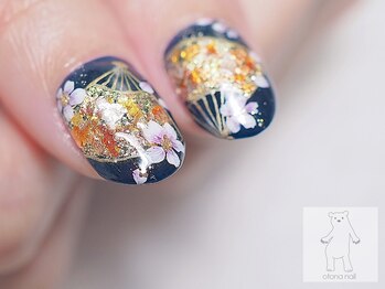 オトナネイル(otona nail)/和柄扇ネイル