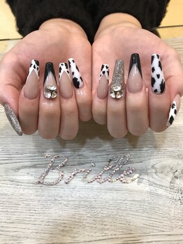 エスフィーネイルサロン ブリーユ(Esfy nailsalon Brille)/牛柄フレンチ