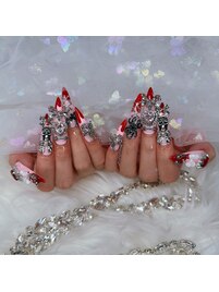 強め姫地雷ネイル