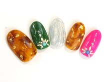 ネイルサロン ドレリッチ 大宮店(drerich)/【6990】べっ甲ユニコーン