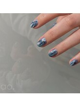 アオ 渋谷(ao.)/水色ネイル